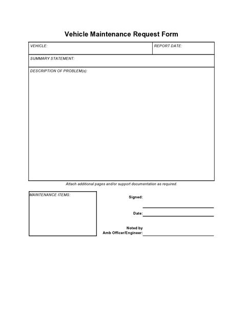 Afbeeldingsresultaten voor Fixture Maintenance Service Request Form