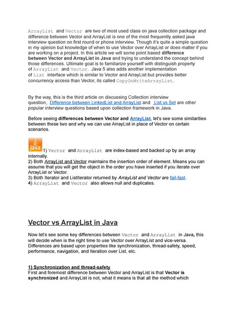 Difference Between Array and Vector in Java に対する画像結果