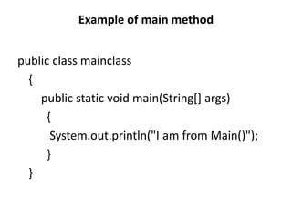 Toradh íomhá ar Java Main Method Example