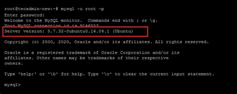 Toradh íomhá ar How to Check MySQL Version