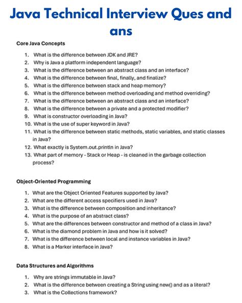 Afbeeldingsresultaten voor Java Technical Interview Questions