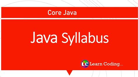 Image result for Core Java Syllabus