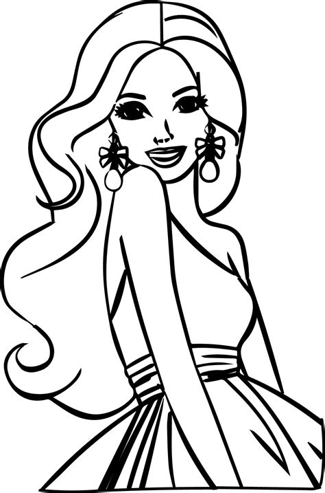 Image result for Barbie Model Coloring Pages