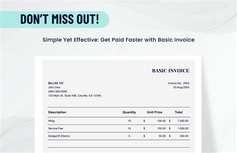Résultat d’images pour Basic Invoice