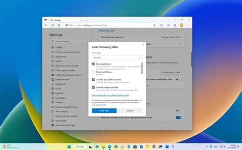Image result for Clear Cache Microsoft Edge