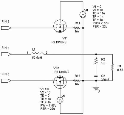 Synchronous Rectifier に対する画像結果