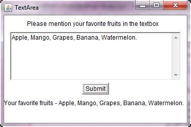 Image result for Textarea Java Swing