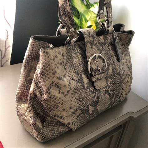 Afbeeldingsresultaten voor Coach Python Bag Not Embossed