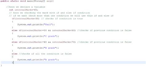 Image result for Java Code If Else Example