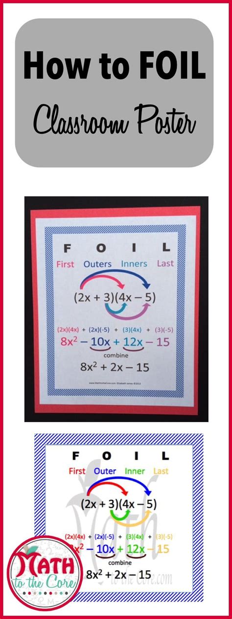 Toradh íomhá ar Multiplying Binomials Poster