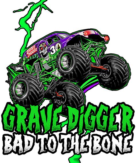 Toradh íomhá ar Large Grave Digger Sticker