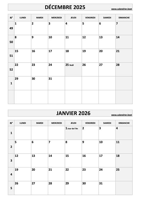 Image result for Calendrier Decembre Janvier