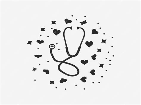 Image result for Stethoscope Heart Design