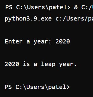 Image result for Leap Year Python Code