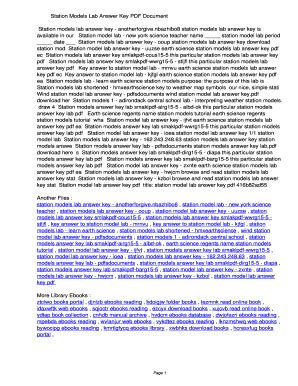 Reading Station Models Worksheet Answer Key に対する画像結果