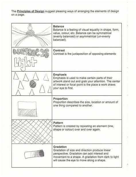Principles of Design Worksheet に対する画像結果