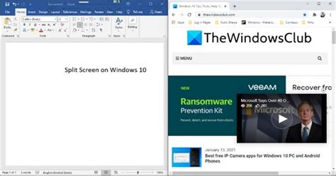Image result for How to Create Split Screen for Multitasking in Windows 10