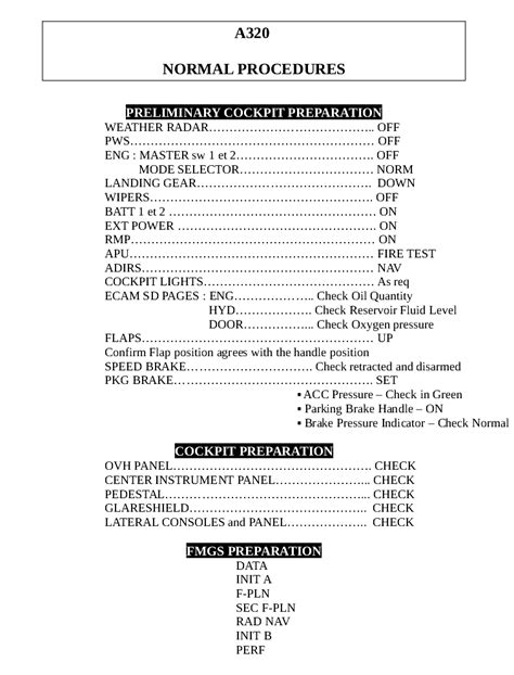 Pilot. Read Checklist に対する画像結果