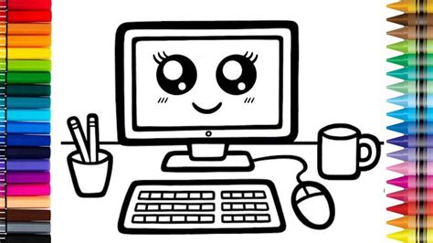 Image result for Computer Cute Drawing