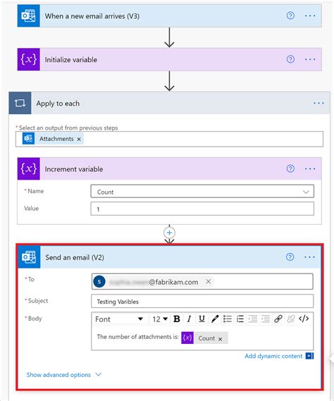 Power Automate Object Variable に対する画像結果