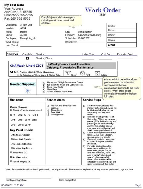 Equipment Work Order に対する画像結果