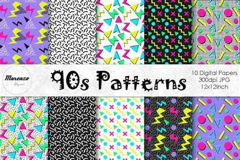 Toradh íomhá ar 90s Neon Pattern