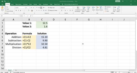 Excel Spreadsheet Is Not Calculating に対する画像結果