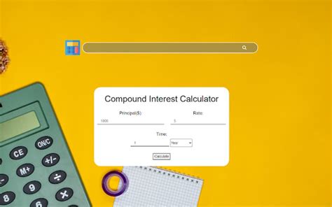 Toradh íomhá ar Compound Interest Calculator Extention Activity