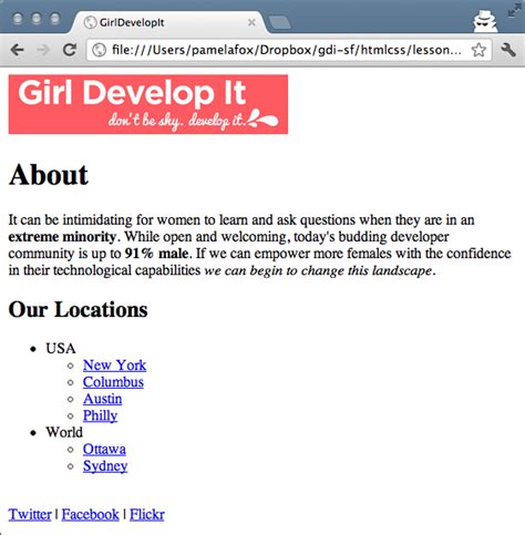 HTML Exercises に対する画像結果