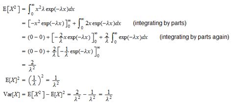 Afbeeldingsresultaten voor Exponential Random Variable Varience