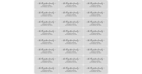 Clear Transparent Return Address Labels | Zazzle