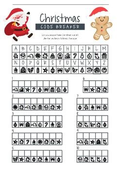 Afbeeldingsresultaten voor Christmas Code Breaker Printable