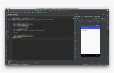 Toradh íomhá ar Android Studio Layout Preview