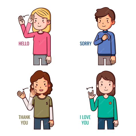 Image result for Sign Language Vector Illustrations