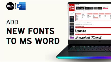 💻 How to Add New Fonts to Microsoft Word (2023 EDITION) - YouTube