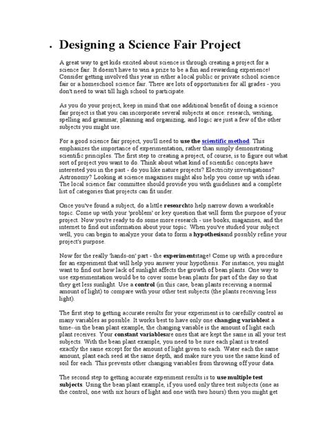 Afbeeldingsresultaten voor Science Fair Project Introduction Example