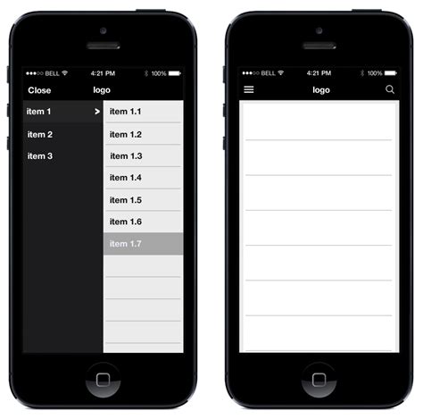 Image result for iOS Overflow Menu