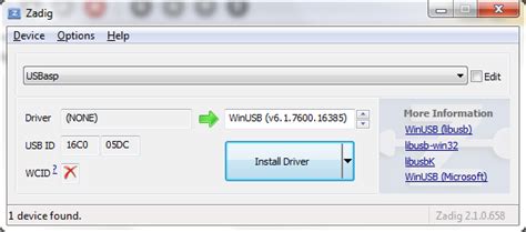 Toradh íomhá ar USBasp Software