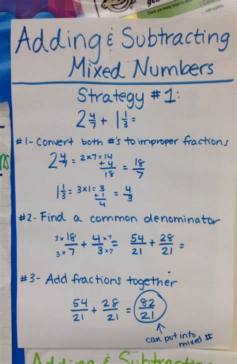Toradh íomhá ar Adding Fractions with Mixed Numbers Worksheet