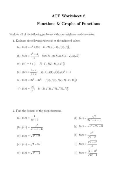 Image result for Functions and Graphs Worksheet
