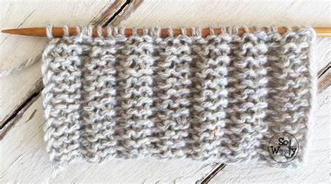 Image result for Slip Stitch Rib Pattern