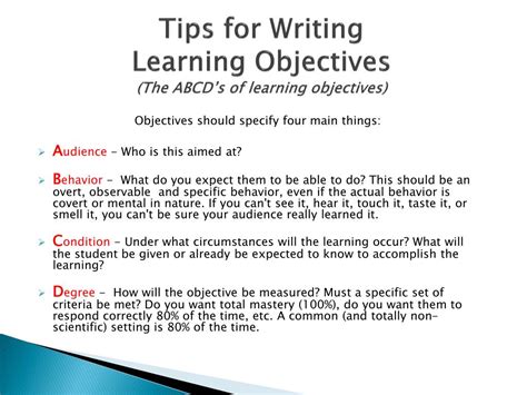 Image result for How to Write Lesson Objectives