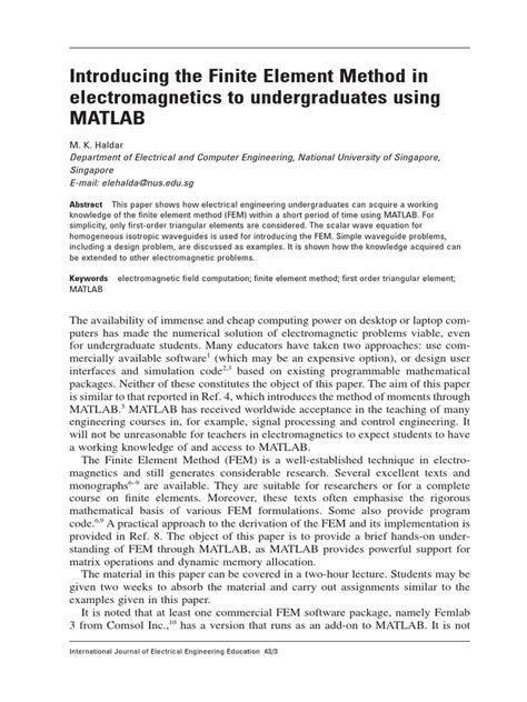 Image result for Finite-Element Method Matlab