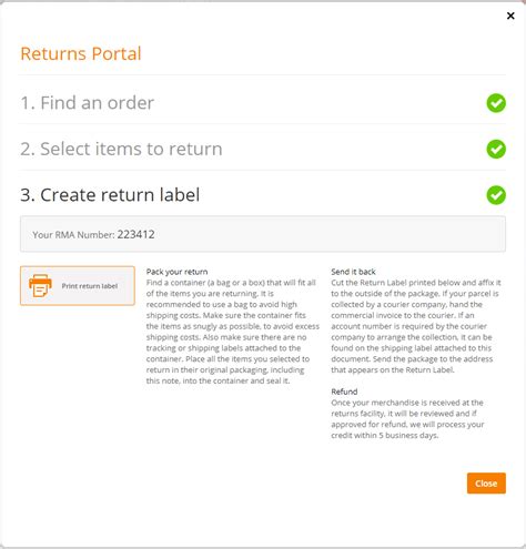 Create Return Label-এর ছবি ফলাফল