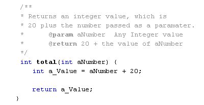 Java Parameter Comment に対する画像結果