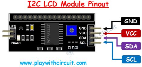 Image result for LCD I2C Module Pinout