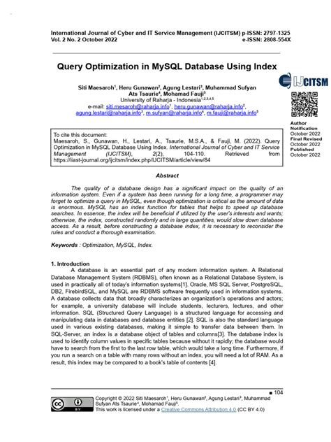 Image result for Query Optimization Tutorial in MySQL