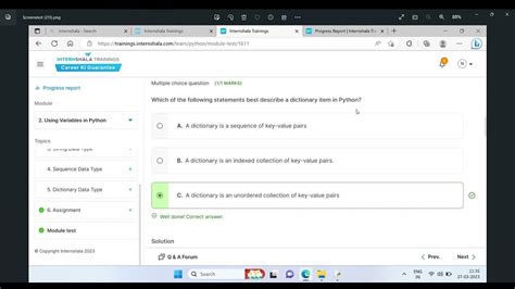 Image result for Internshala Python Module Test Answers