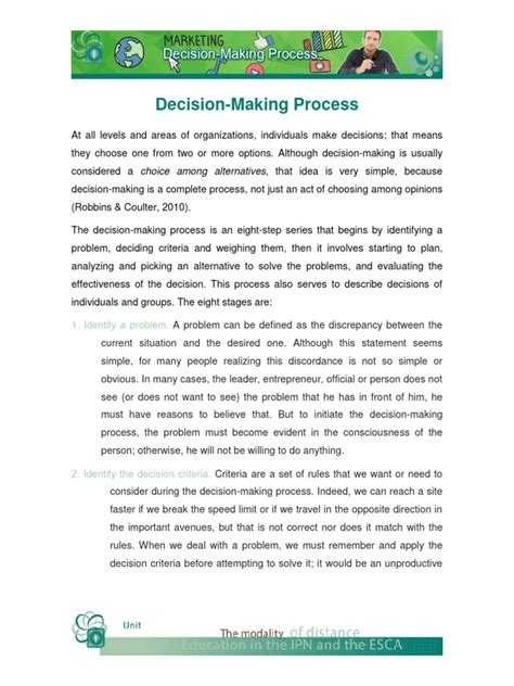 Image result for Drucker Decision-Making Process Example