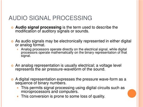 Image result for Audio Signal Processing PPT